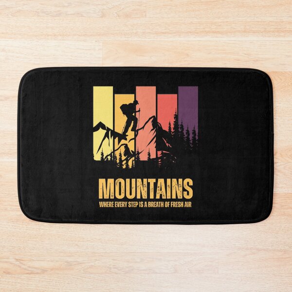 Item preview, Mountains. Where every step is a breath of fresh air designed and sold by Marti t-shirts.