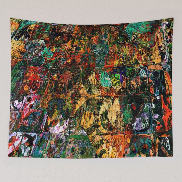 Item preview, Multicoloured Vibrant Tiled Pattern Abstract designed and sold by Trevor Hirst.