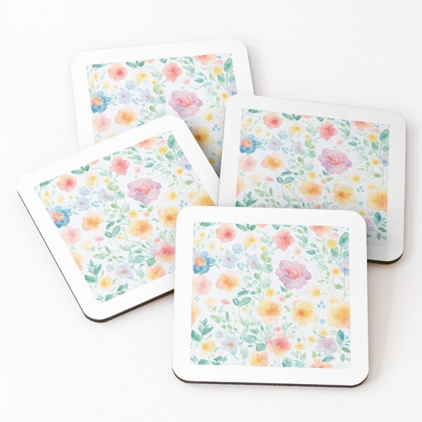 Item preview, pink and yellow  flower  on a light background pattern designed and sold by jkrphoto.