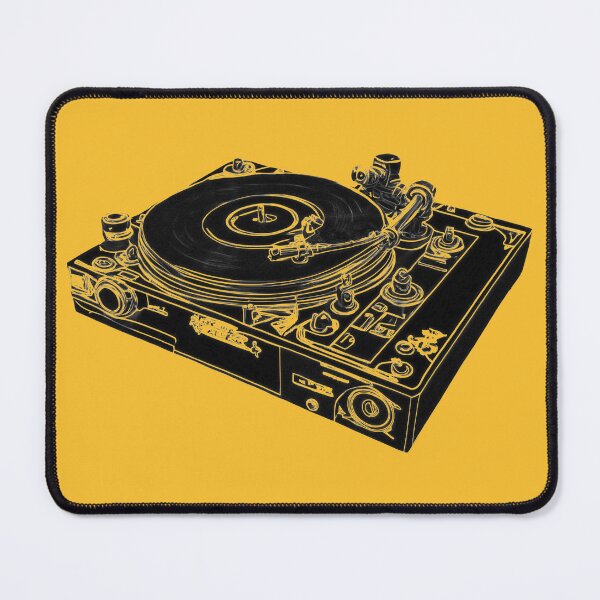 Artikelvorschau, Turntable, Plattenspieler, schwarz weiß entworfen und verkauft von Time4Space.