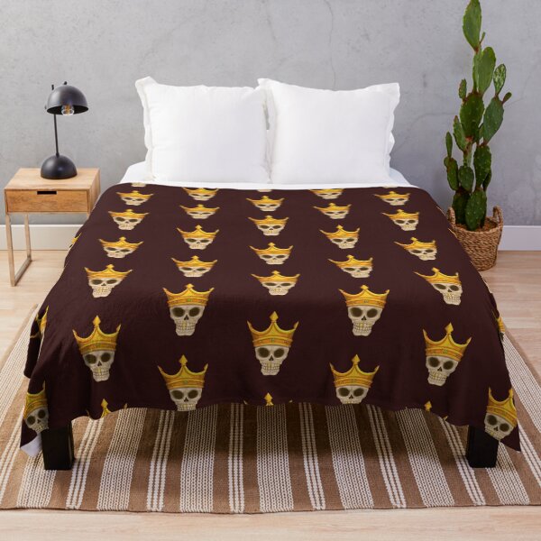 Item preview, Skull king with crown and gold teeth mascot cartoon designed and sold by aryoyo.
