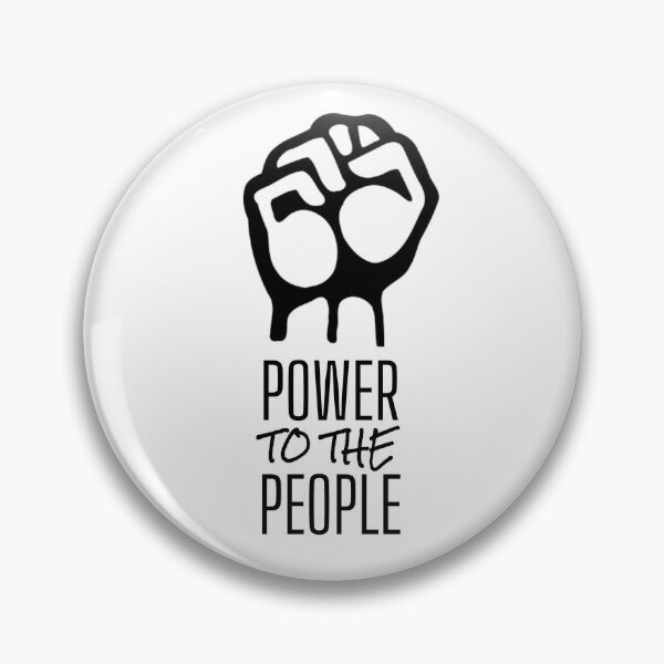 Item preview, Leftist Political Woke Graphic - Power To The People - Democratic Social Justice Politics designed and sold by RockFireMerch.