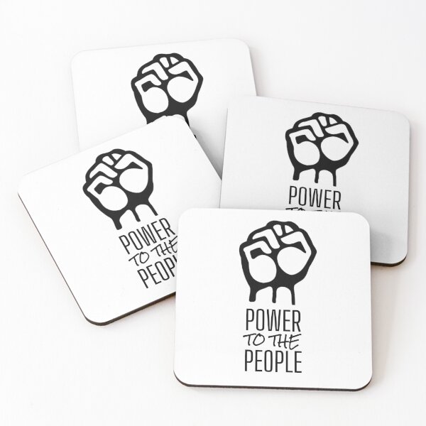 Item preview, Leftist Political Woke Graphic - Power To The People - Democratic Social Justice Politics designed and sold by RockFireMerch.