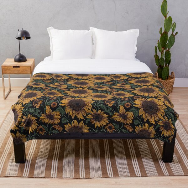 Item preview, Patrón de girasoles amarillos designed and sold by NewestNormal.