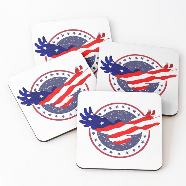 Item preview, Flying Eagle of Freedom Patriotic Design USA gift idea designed and sold by BeachBumPics.