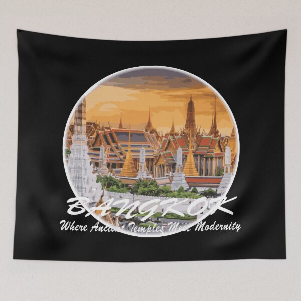 Item preview, Bangkok, Where Ancient Temples Meet Modernity designed and sold by Era-of-Traveler.