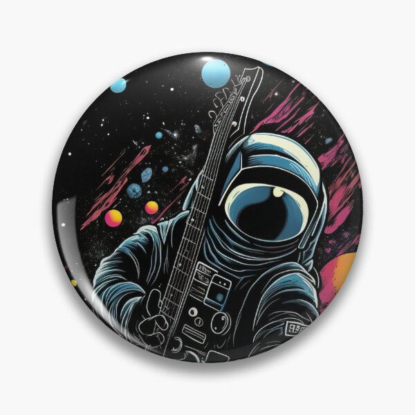 Item preview, Astronaut Peter plays guitar in space - moon mission - Apollo 11 designed and sold by Pixelboys.