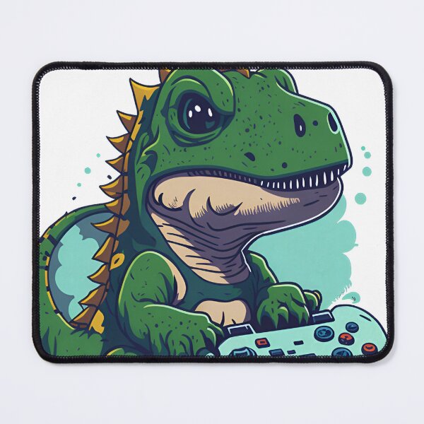 Item preview, T-Rex Plays Video Games designed and sold by ArtsyWishesShop.