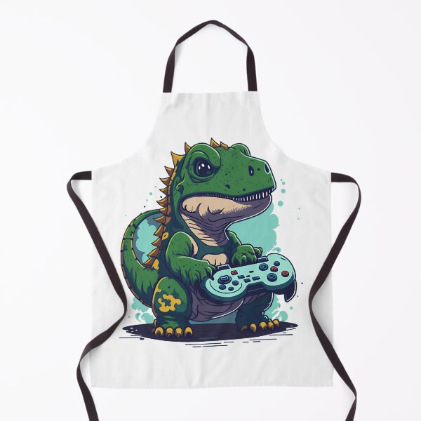 Item preview, T-Rex Plays Video Games designed and sold by ArtsyWishesShop.