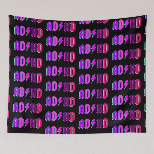 Item preview, Maximalist Vibrant Bright Colourful ADHD Music Band Logo Lightning Strike designed and sold by PatternPerfect.