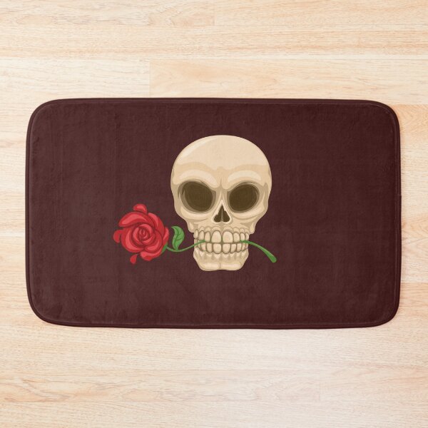 Item preview, Skull head with rose avatar mascot cartoon designed and sold by aryoyo.