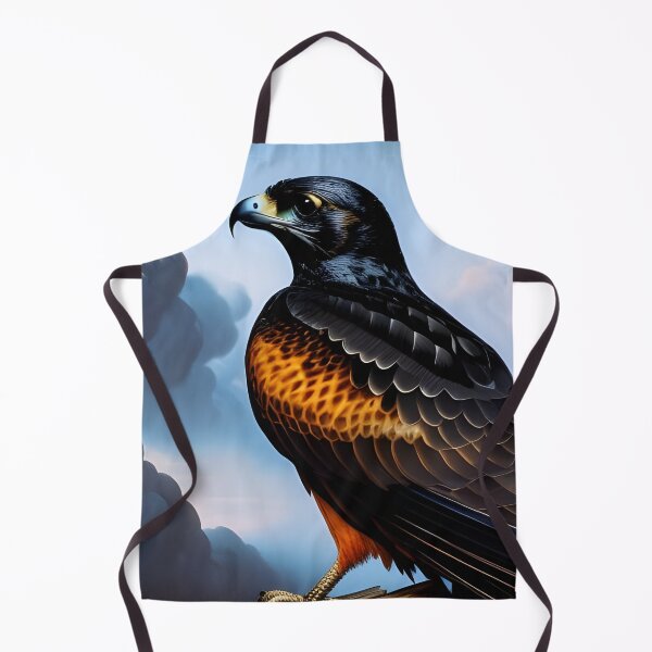 Aperçu de l'œuvre Black Falcon, empâtement, Ai Generated Art créée et vendue par ACC .