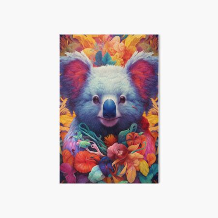 Koala Bear Portrait Art Board Prints for Sale