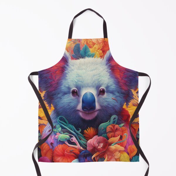 Item preview, Ornamental flower Portrait of a Koala Bear designed and sold by Earth Celebration Designs.