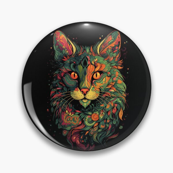 Item preview, Cat Print in Bright Colors designed and sold by GiveMeMood.