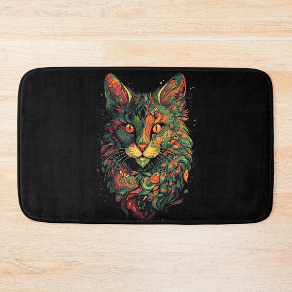 Item preview, Cat Print in Bright Colors designed and sold by GiveMeMood.
