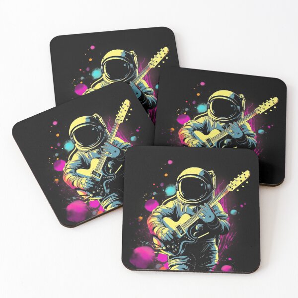 Item preview, Norman, the funky guitar space astronaut - Apollo 11 - moon mission designed and sold by Pixelboys.