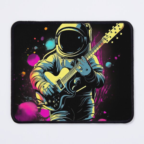 Item preview, Norman, the funky guitar space astronaut - Apollo 11 - moon mission designed and sold by Pixelboys.