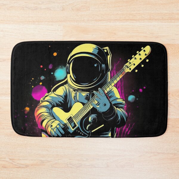 Item preview, Norman, the funky guitar space astronaut - Apollo 11 - moon mission designed and sold by Pixelboys.