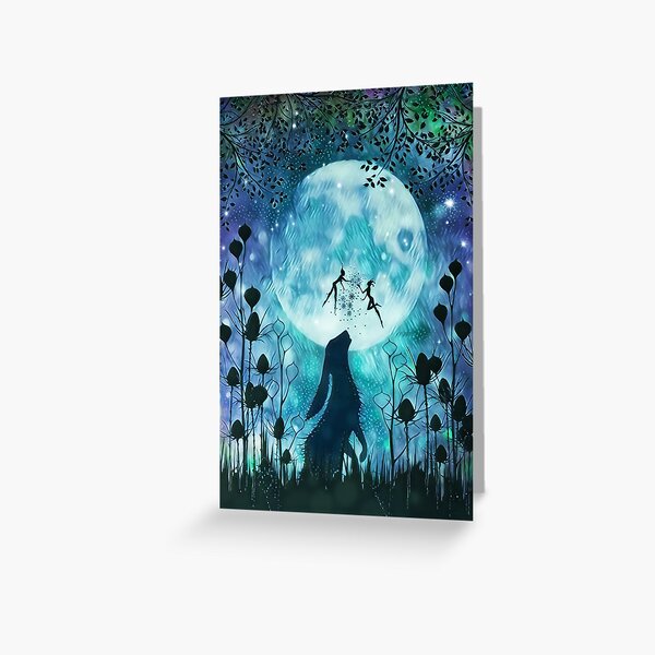 Item preview, moon gazing hare designed and sold by Leah Lancaster.