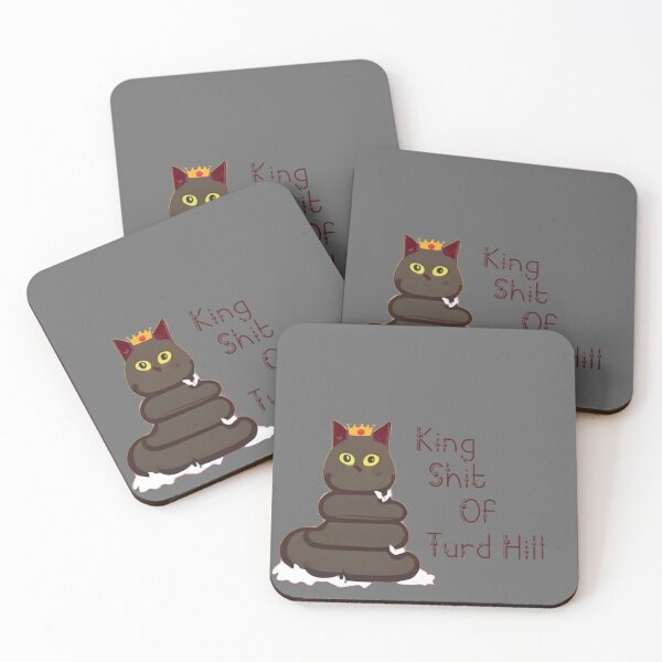 Item preview, King Shit Of Turd Hill designed and sold by FatCatStudios.