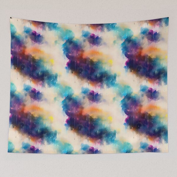 Item preview, Color Rain Tiled Smear Abstract designed and sold by Infinitelypink.