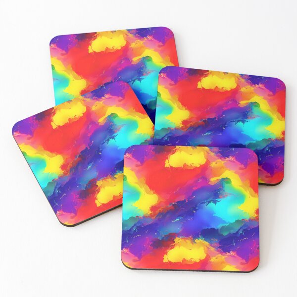 Item preview, Color Pour Tiled Smear Abstract Bright designed and sold by Infinitelypink.