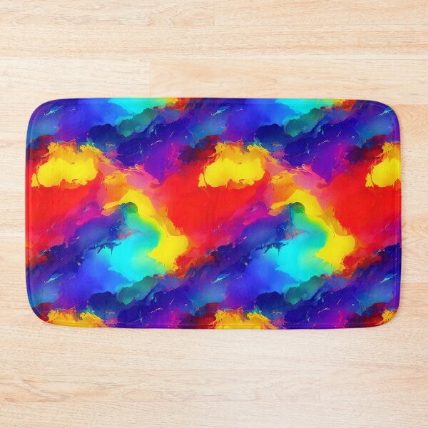 Item preview, Color Pour Tiled Smear Abstract Bright designed and sold by Infinitelypink.