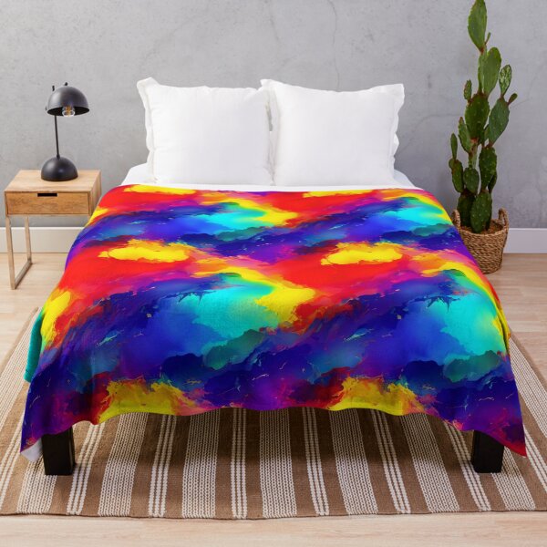 Item preview, Color Pour Tiled Smear Abstract Bright designed and sold by Infinitelypink.