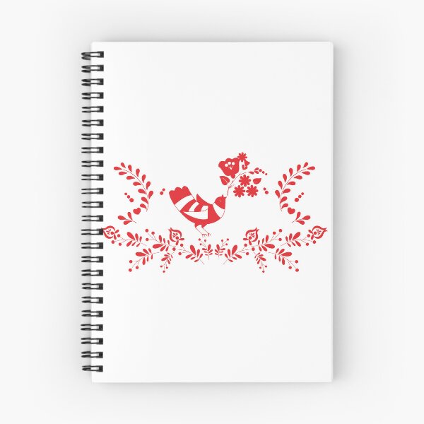 Item preview, Kalocsai folk art flowers and bird pattern designed and sold by Kormix.