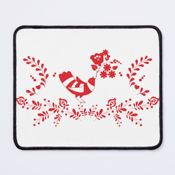 Item preview, Kalocsai folk art flowers and bird pattern designed and sold by Kormix.