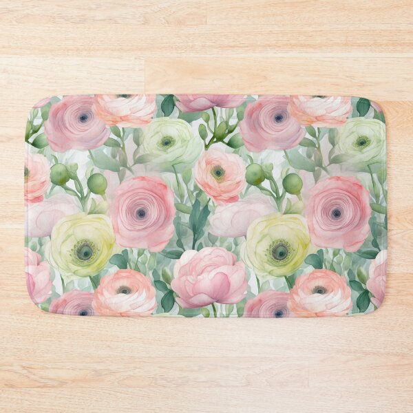 Item preview, Watercolor Ranunculus, Floral Pattern designed and sold by DigitalArtMary.