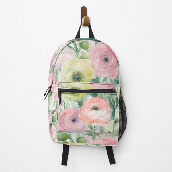 Item preview, Watercolor Ranunculus, Floral Pattern designed and sold by DigitalArtMary.