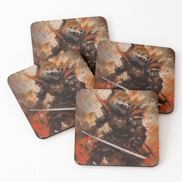 Item preview, Fox Samurai In The Chaos Of A Battle designed and sold by Inalternativ.