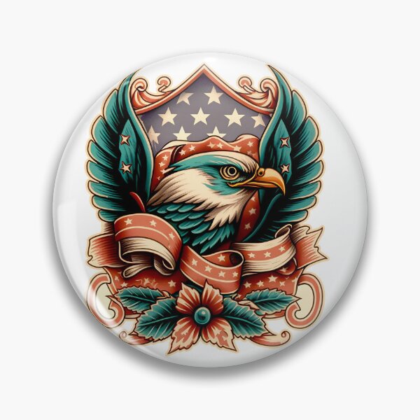 Item preview, American Eagle Traditional Tattoo designed and sold by urban-warriors.