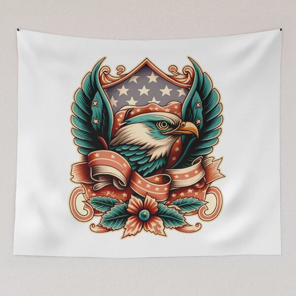Item preview, American Eagle Traditional Tattoo designed and sold by urban-warriors.