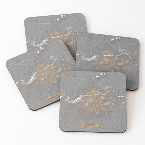 Item preview, Plovdiv City Map of Bulgaria - Bauhaus designed and sold by deMAP.