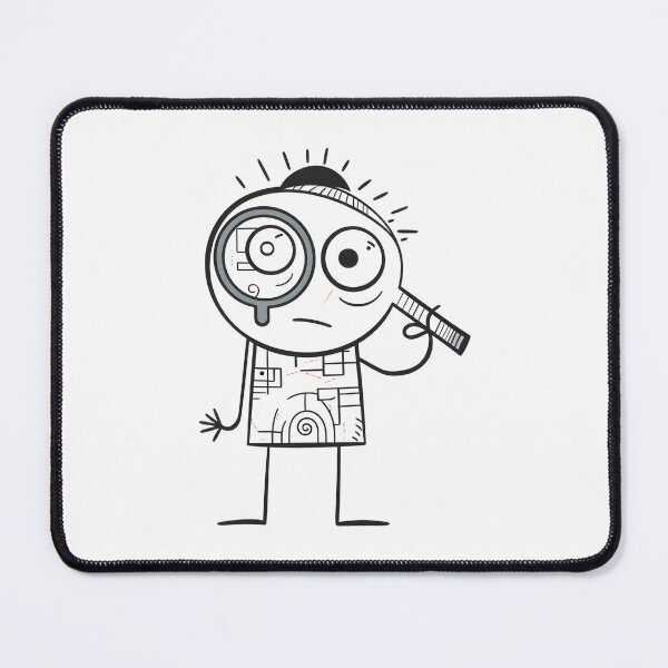Item preview, A cartoon character holding a magnifying glass designed and sold by teds-designs.