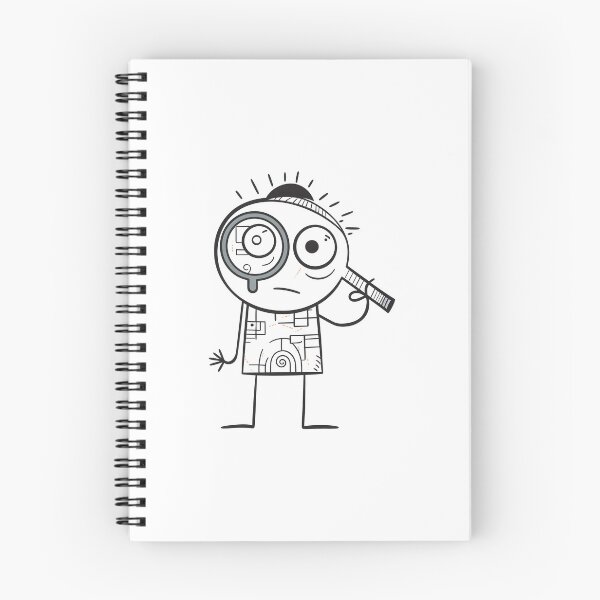Item preview, A cartoon character holding a magnifying glass designed and sold by teds-designs.