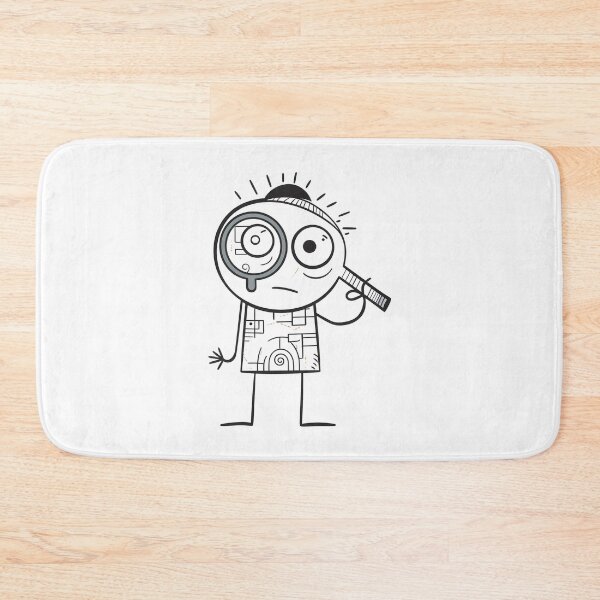 Item preview, A cartoon character holding a magnifying glass designed and sold by teds-designs.
