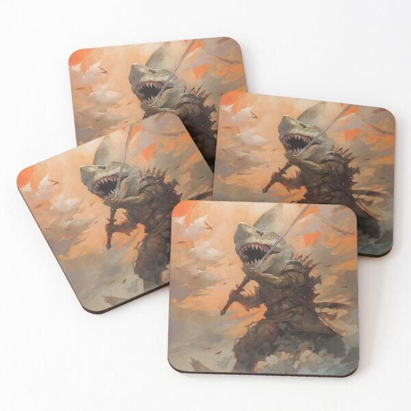 Item preview, Shark Samurai During A Naval Battle designed and sold by Inalternativ.