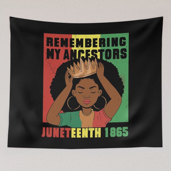 Item preview, Ancestors Juneteenth African Girl Queen Black History Month designed and sold by MrEddie10.