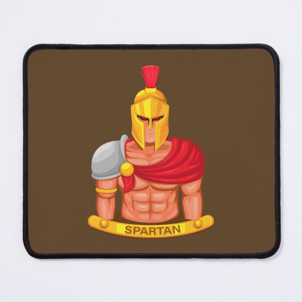 Item preview, Spartan figure mascot greek legendary soldier heroes cartoon designed and sold by aryoyo.