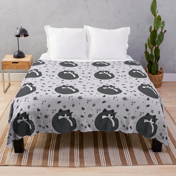Item preview, Gray Tuxedo Cat - Sleeping designed and sold by missnisa.