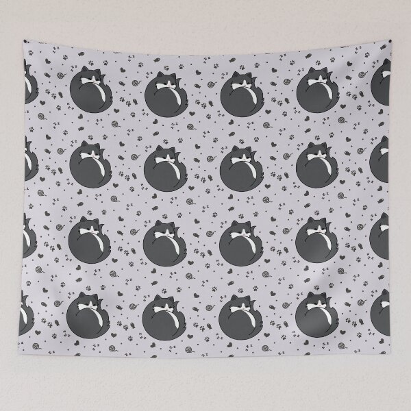 Item preview, Gray Tuxedo Cat - Sleeping designed and sold by missnisa.