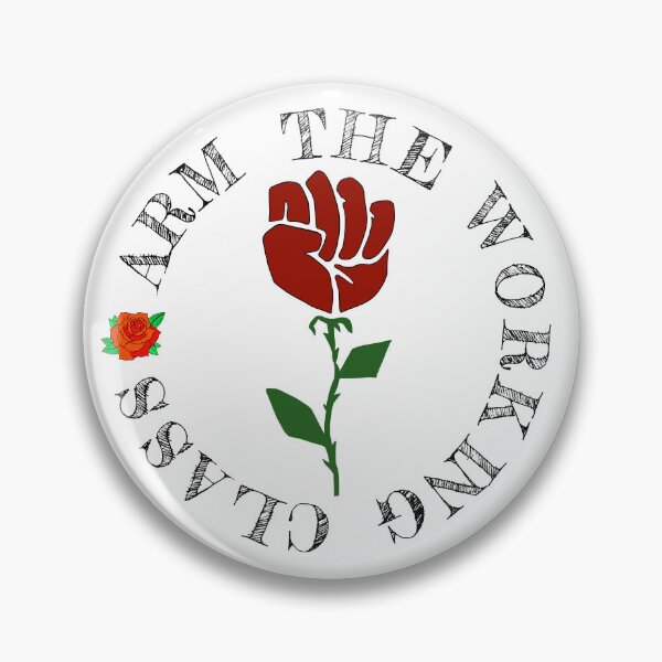 Item preview, Leftist Communism Politics - Arm The Working Class - Communist Karl Marx Socialist Rose designed and sold by RockFireMerch.