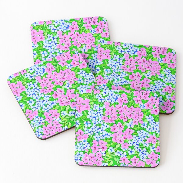 Item preview, Pink and blue forgetmenots  designed and sold by SophieClimaArt.