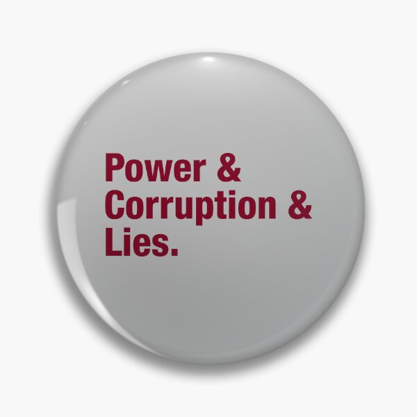 Item preview, Power Corruption Lies, burgundy designed and sold by perezzzoso.