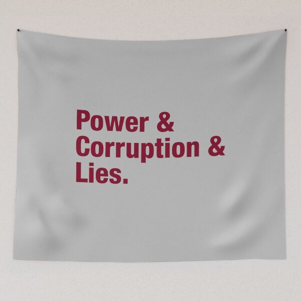 Item preview, Power Corruption Lies, burgundy designed and sold by perezzzoso.
