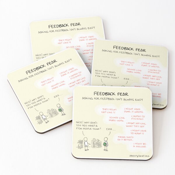 Item preview, Feedback fear designed and sold by Sketchplanations.